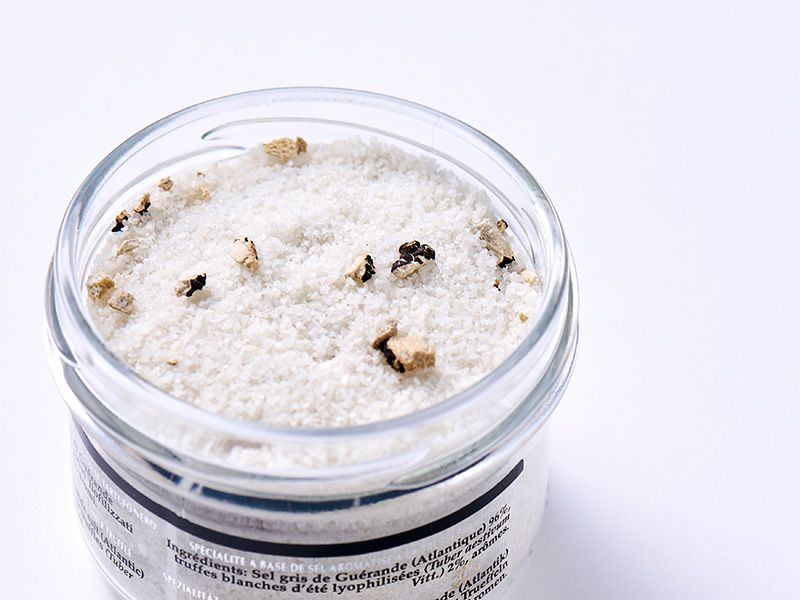 BIANCOeNERO 夏トリュフの塩、調理例