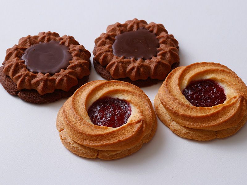 ラズベリージャムクッキー＆チョコクッキーのイメージ