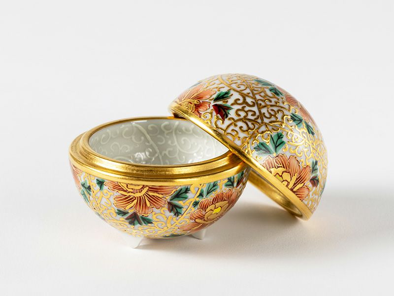 錦山窯 金盛牡丹文 小筥のイメージ