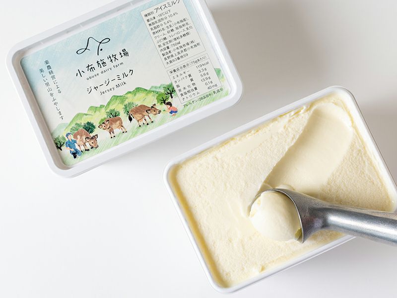 小布施牧場ジャージーミルクのアイスクリーム