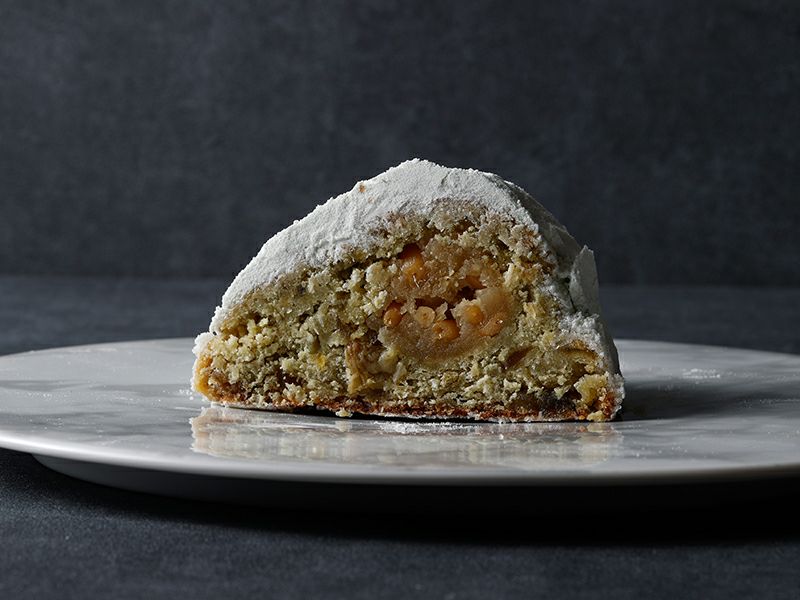 メロン シュトーレンの断面