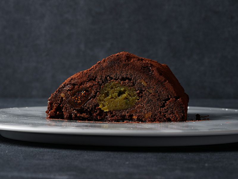 ショコラ シュトーレンの断面